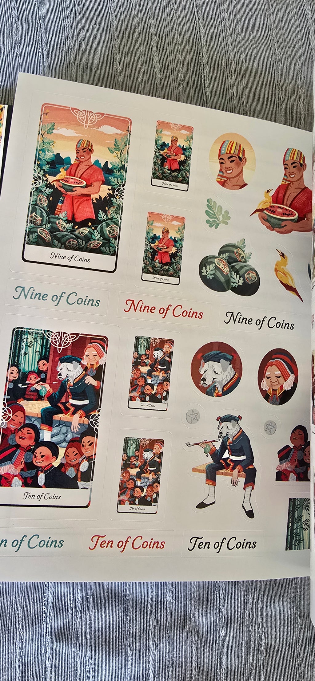 Tarot of the Divine stickrology sticker book