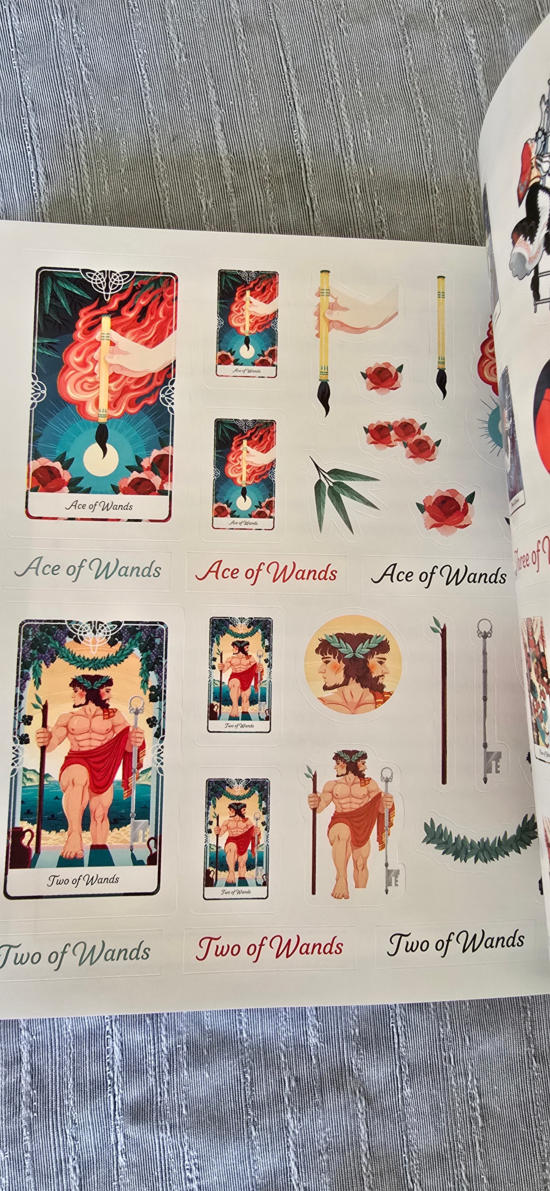 Tarot of the Divine stickrology sticker book